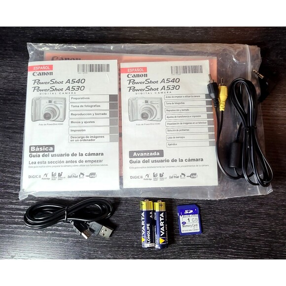 Canon PowerShot A530 5MP Compact Digital Camera Bundle-  Refurbished [G] - Picture 2 of 12